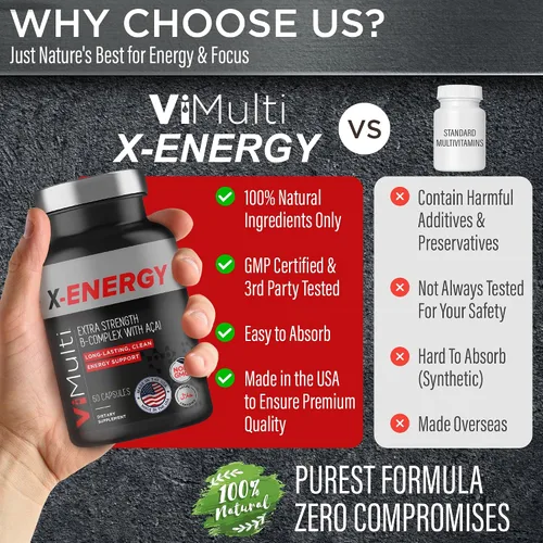 Miniatura 5 de ViMulti X-Energy Complejo Vitamina B Extra Strength con Acai - 60 cápsulas