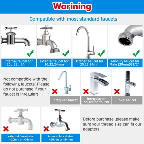 Miniatura 2 de Filtro de Agua para Lavabo de Baño Giratorio 1080 Extensor de Grifo Giratorio Purificador de Agua para Lavabo Elimina Cloro, Sabor, Olor Más del 99%
