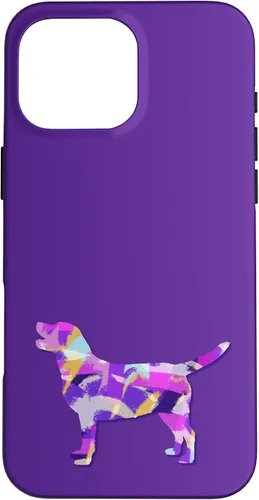 Miniatura 19 de Labrador Retriever Dog Silhouette Purple Pink Yellow Blue Case for iPhone 17