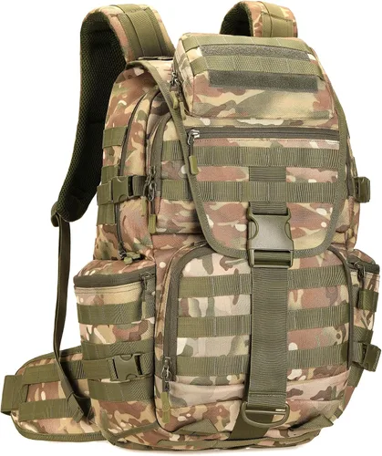 Miniatura 21 de Mochila de senderismo para acampar de 100L, mochila táctica militar Molle, mochila de senderismo ligera impermeable, Grande Citycamo