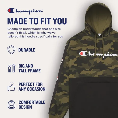 Miniatura 5 de Champion Hoodies for Men Big and Tall Mens Fleece Hoodie, Graphic Pullover