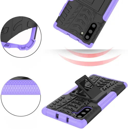 Miniatura 7 de Asuwish Funda de teléfono para Samsung Galaxy Note 10 5G con protector de pantalla de vidrio templado y soporte delgado, híbrida, resistente, funda