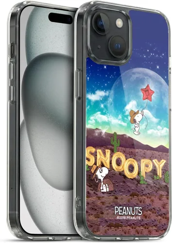 Miniatura 122 de Head Case Designs Funda de gel con licencia oficial de Peanuts Nebula Cactus Needles Snoopy Space Cowboy [protección de grado militar] compatible