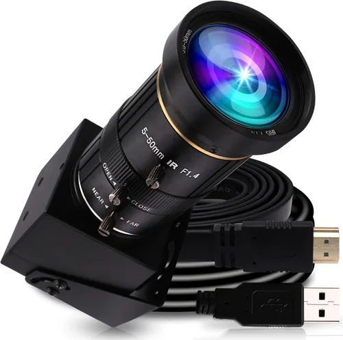Miniatura 11 de ELP 4K USB HDMI Cámara Manual Zoom Webcam - Enfoque Variable H.264 Mini Cámara de Seguridad USB para Computadora Telescópica - 8mp IMX415 CCTV