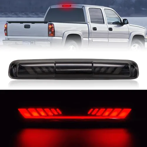 Miniatura 10 de Tercera tercera luz de freno para Chevy Silverado/GMC Sierra 1500 2500 3500 2007-2013, TIME TUNNEL Luz de freno LED secuencial de montaje alto