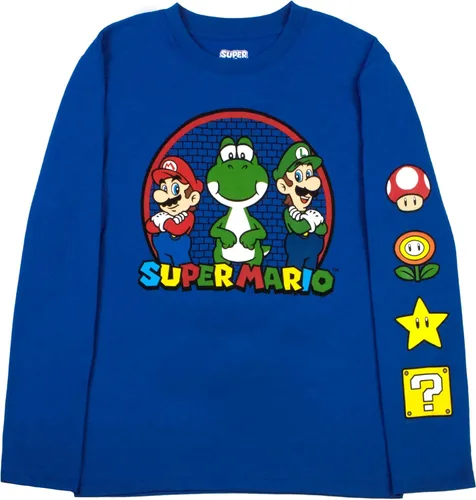 Miniatura 4 de Nintendo Super Mario Bros Mario & Luigi - Juego de 2 camisetas de manga larga para niños