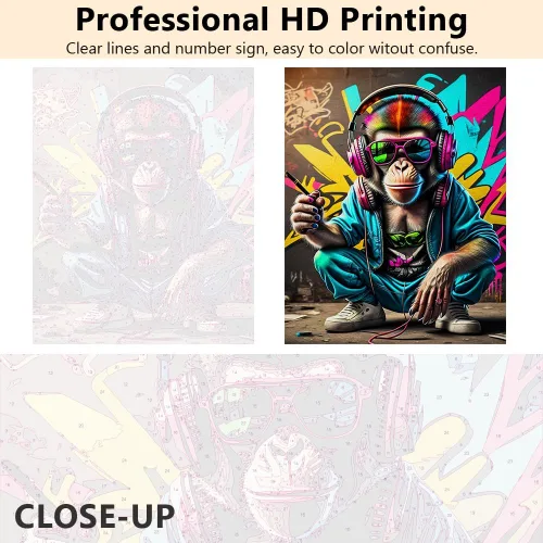 Miniatura 5 de TUMOVO Kits de pintura por números para adultos sobre lienzo, pintura acrílica para adultos y niños, pintura por número, kits de pintura por números