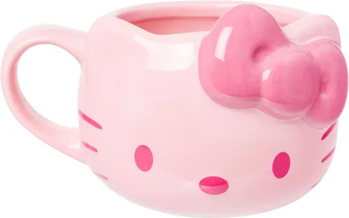 Miniatura 25 de Silver Buffalo Sanrio - Taza de cerámica esculpida en 3D con diseño de esqueleto de Hello Kitty para Halloween, 20 onzas Disfraz de esqueleto