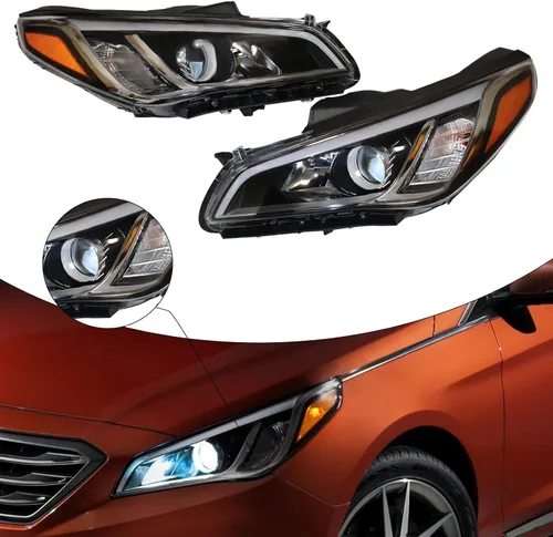 Miniatura 3 de Para Hyundai Sonata ECO/SE/GL/GLS/Sport modelos no limitados/último/híbridos 2015 2016 2017 montaje de faros delanteros izquierdo lado del conductor