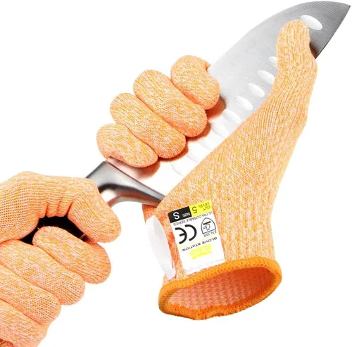 Miniatura 12 de Glove Station Guantes de corte ultra duraderos de la serie resistentes a los cortes, guantes de corte para chefs, barbacoa y cocina, protección