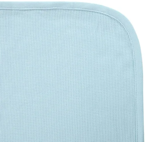 Miniatura 4 de American Baby Company Manta de Sarro Térmico 100% Algodón para Envolver, Suave, Transpirable y Elástica, Azul, 30 x 40 pulgadas para Niños y Niñas