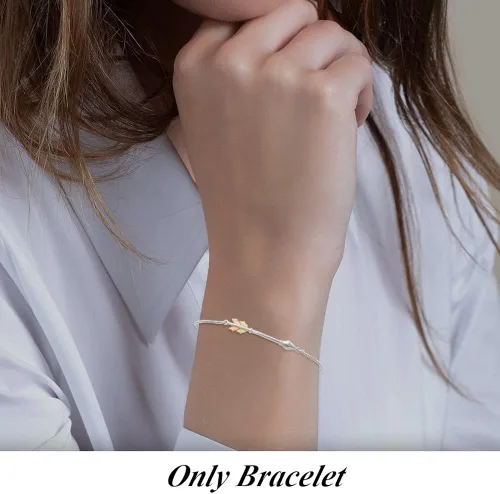 Miniatura 4 de Pulsera ajustable de plata de ley de oro de 12 quilates con flecha, joyería fina para mujer, Metal, Gema
