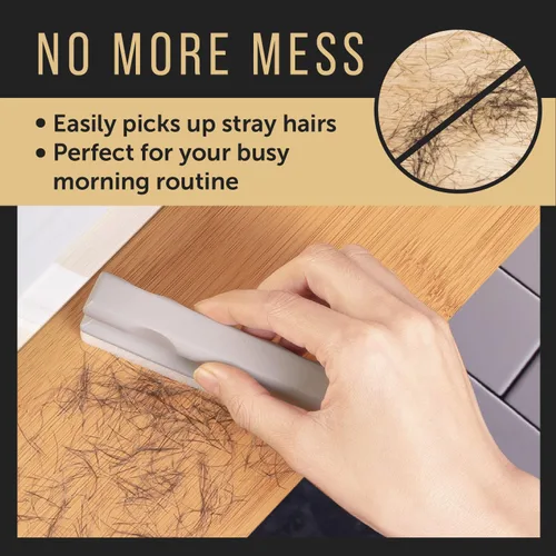 Miniatura 3 de Maplefield Herramienta de limpieza para barra de barba, mango de madera y esponja suave, esponja de limpieza de cabello, fácil de ordenar y colectar