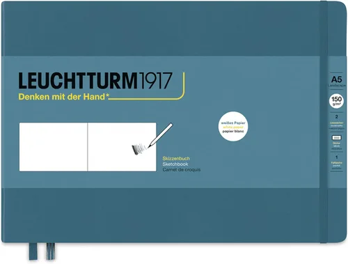 Miniatura 19 de Leuchtturm1917 - Cuaderno mediano de tapa dura para bocetos (negro) - 112 páginas de papel de 150 g/m²