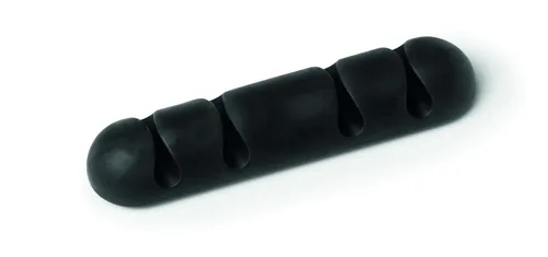 Miniatura 12 de Durable Cavoline - Clips para cables de gestión de cables, paquete de 6 clips autoadhesivos de grafito para 1 cable, perfectos para una gestión