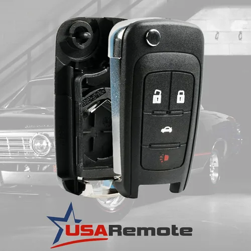Miniatura 3 de Carcasa de llavero para entrada sin llave con tapa abatible y almohadilla, se ajusta a Buick, Chevy, GMC
