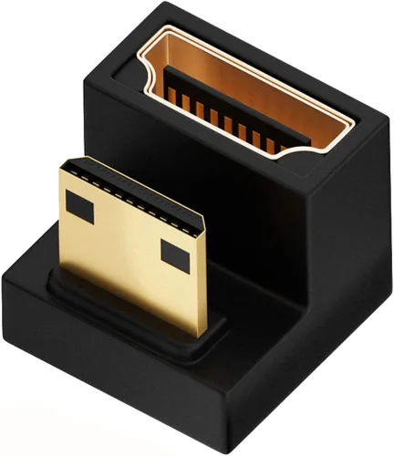 Miniatura 10 de CY Cable 4K 360 grados hacia abajo opuesto en forma de U en ángulo trasero Micro HDMI 1.4 macho a HDMI hembra adaptador de extensión convertidor