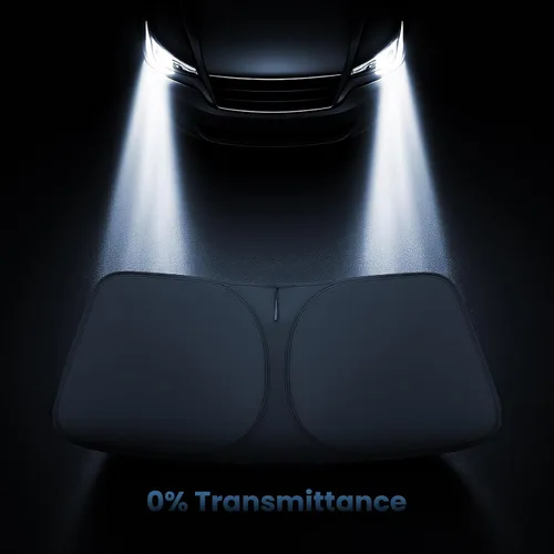 Miniatura 4 de Parasol para parabrisas para Honda Civic 2022 2023 2024 2025 2026 – Tecnología innovadora sin paso de luz, recorte para espejo, bloquea el 99%