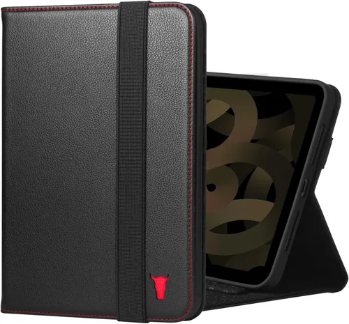 TORRO Funda compatible con iPad mini 7/6 – Funda de piel auténtica para iPad mini de 7ª/6ª generación (2024/2021) con función de soporte,