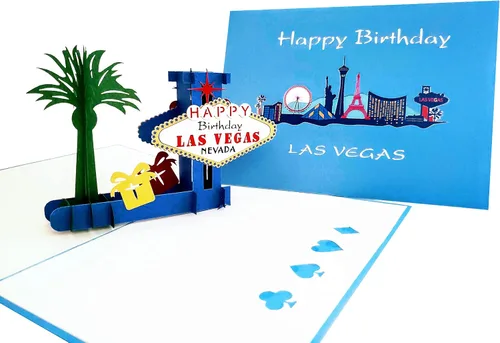 Miniatura 12 de iGifts And Cards Fabulous - Tarjeta emergente de cumpleaños de Las Vegas 21 – Celebración de hito, regalo de edad legal, felicitaciones, regalo