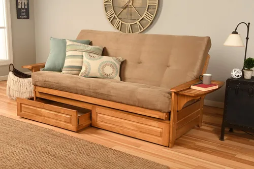 Miniatura 22 de Kodiak Furniture - Juego de futón, blanco, Madera Tela, Canadá
