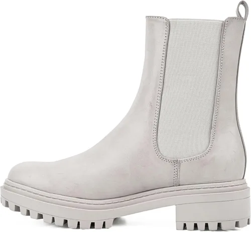 Miniatura 3 de Botas altas de moda hasta el tobillo grueso con plataforma a media pantorrilla para mujer (WANTED1)