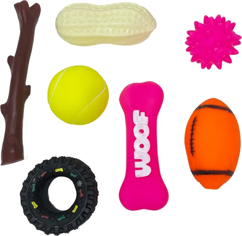 Miniatura 8 de Jalousie - Paquete múltiple de juguetes chirriantes para perros, paquete a granel, juguete para cachorros - Juguetes para cachorros para mascotas