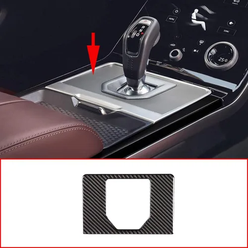 Miniatura 2 de Cubierta de panel de control central de coche de fibra de carbono suave real Accesorios para Land Rover Range Rover Evoque 2020