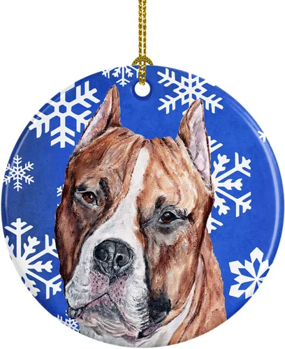 Miniatura 188 de Caroline's Treasures Cavalier Spaniel - Adorno de cerámica para colgar en el árbol de Navidad, para el hogar, Navidad, fiestas, regalo, 3 pulgadas