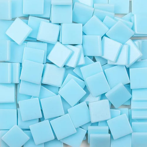 Miniatura 11 de Mosaico cuadrado de 100 unidades/0.88 oz de colores mezclados de la serie de cristal brillante, azulejos de mosaico de vidrio de resina, mosaico