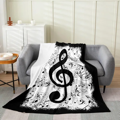 Miniatura 23 de Castle Fairy Manta de forro polar con botas de vaquero, manta de guitarra musical bohemia para niños y niños, manta de vaquera rústica occidental