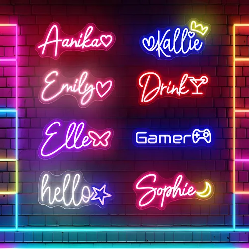 Miniatura 6 de Letrero de neón personalizado para decoración de pared, letrero de neón LED regulable personalizable para boda, familia, regalo de cumpleaños