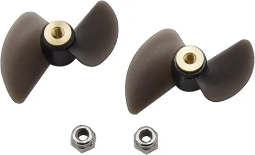 Blomiky Paquete de 2 accesorios de hélice H102 y contratuercas de 0.094 in adecuadas para H120 TKKJ H100 H102 H106 H108 RC Boat / H102 Props