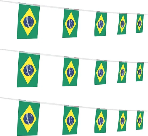 Miniatura 16 de ZXvZYT Cadena de bandera mexicana de México, pequeñas banderas de banderín de México, para gran apertura, eventos deportivos nacionales