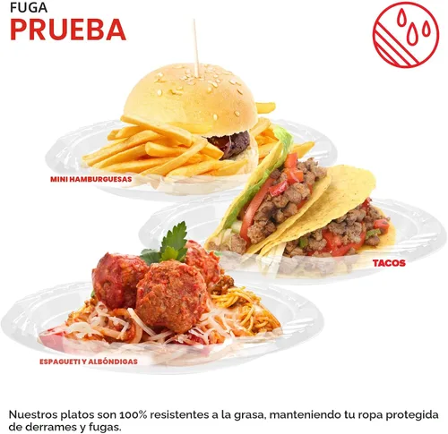 Miniatura 4 de Stock Your Home Platos de postre de plástico transparente de 6 pulgadas (paquete de 120) platos transparentes desechables flexibles para postres