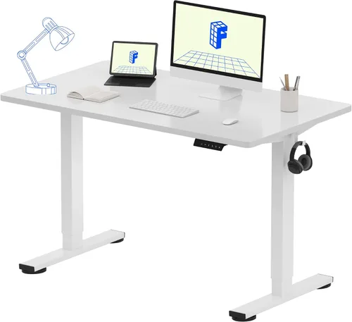 Miniatura 23 de FLEXISPOT Escritorio de Pie de Altura Ajustable Eléctrico, Marco de Escritorio de Pie de Acero Resistente con Controlador de Memoria