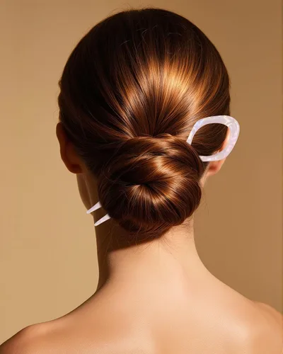 Miniatura 8 de 3 horquillas francesas para el cabello, de acrílico para moño, moños, rizos franceses, diseño dentado antideslizante, ángulo curvado para un mejor