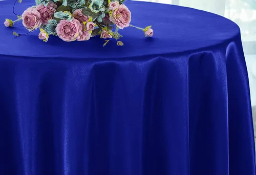 Miniatura 7 de Manteles redondos de satén sin costuras de 90 pulgadas para restaurante, cocina, comedor, boda, fiesta, banquete, eventos, color dorado antiguo