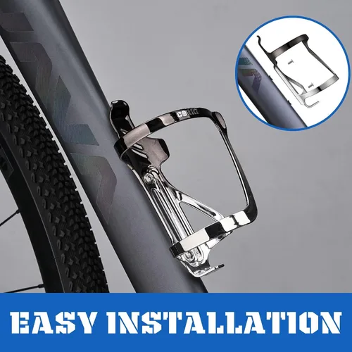 Miniatura 4 de Corki Cycles - Soporte para botella de agua de aleación de aluminio para bicicleta de entrada derecha e izquierda, para bicicletas de carretera