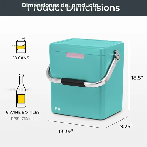 Miniatura 5 de Permasteel 14-Qt Portable Beverage Cooler for Camping, Beach, Picnic