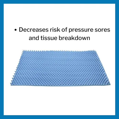 Miniatura 3 de McKesson Cubrecolchón – Almohadilla de espuma contorneada para el cuidado de decúbito para úlceras, úlceras, úlceras por presión, úlceras por