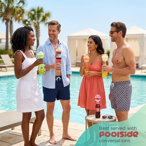 Miniatura 9 de Fizz Vaso flotante para helados para botellas de refrescos, taza de postre portátil a prueba de fugas para fiestas de verano y barbacoas, se adapta