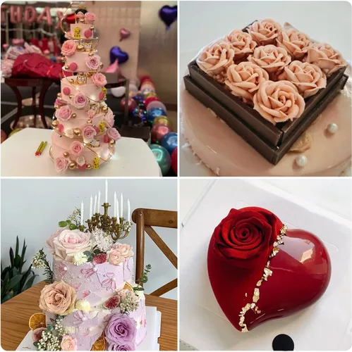 Miniatura 6 de Zixiang Bloom - Molde de silicona con diseño de flores de rosas 3D, para decoración de pasteles, jabón, velas, caramelos, chocolate, polimérico