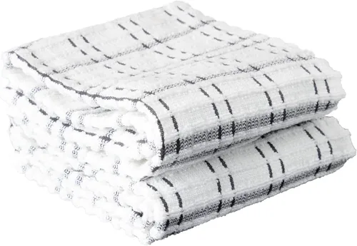 Miniatura 32 de Ritz Royale Collection - Juego de paños de cocina de 100 % algodón peinado, altamente absorbente, 13-3/4 x 12 pulgadas, 3 unidades, grafito sólido