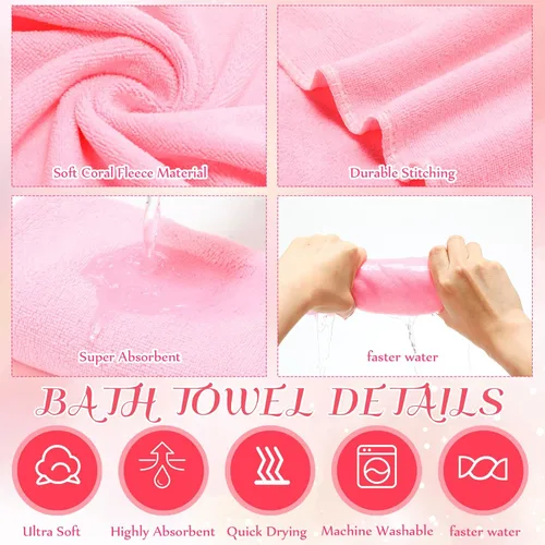 Miniatura 3 de FillTouch Kit de spa de pies de 12.5 x 12.5 x 8.3 pulgadas para niñas y niños, toallas de mano de 12.5 x 12.5 x 8.3 pulgadas, toallas de mano