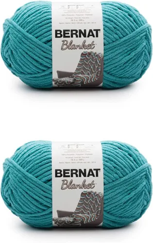 Miniatura 48 de Bernat - Estambre para mantas súper esponjoso acrílico, 2 paquetes de 300g/10.5 onzas, #6, chenilla gruesa de peso pesado para tejer y crochet
