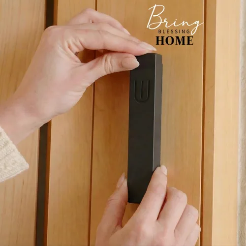 Miniatura 3 de SURI Mezuzah para puerta con pergamino - Funda moderna de mezuzá de 6 pulgadas con desplazamiento no Kosher incluido, se adapta a rollos de hasta 5