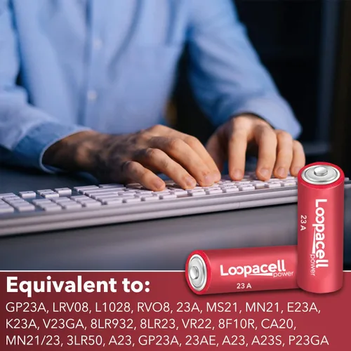 Miniatura 6 de Loopacell Paquete de 10 baterías alcalinas A23 23A de 12 voltios