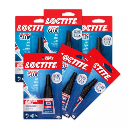 Miniatura 8 de Loctite Super Glue - Botella líquida de cuello largo, transparente, botella de 0.18 onzas líquidas, 1 paquete – Superpegamento para plástico