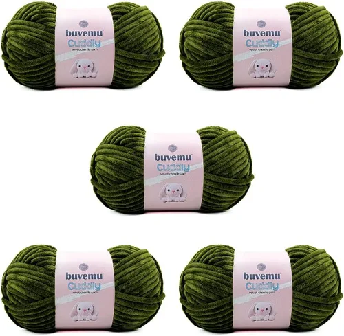 Miniatura 53 de Hilo de felpilla de terciopelo, súper suave y esponjoso, para tejer, hacer manualidades, color amigurumi, duradero para el desprendimiento, 3.53